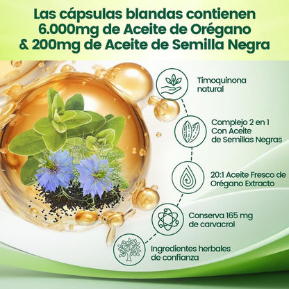 Aceite de orégano (300 Softgels)
